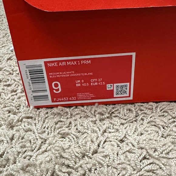 Nike Air Max 1 Premium ‘Denim Leopard’ Sneakers LIKE NEW! - Picture 4 of 13